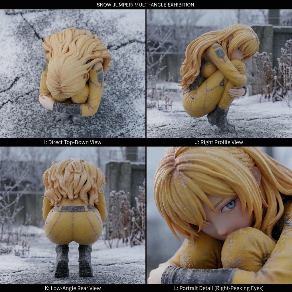 ChatGPT Gemini 森雪コスプレちちぷいちゃん (雪中訓練?)