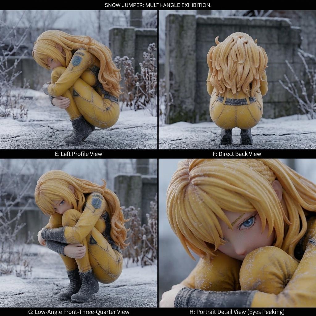 ChatGPT Gemini 森雪コスプレちちぷいちゃん (雪中訓練?)