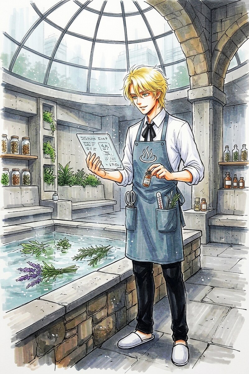 Echoes in the Herbal Steam | の人気AIイラスト・グラビア