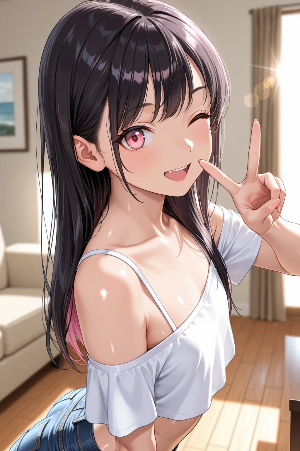 【本日の板野ちゃん】「ぴぃす♪　肩出しでセクシーでしょ♪」