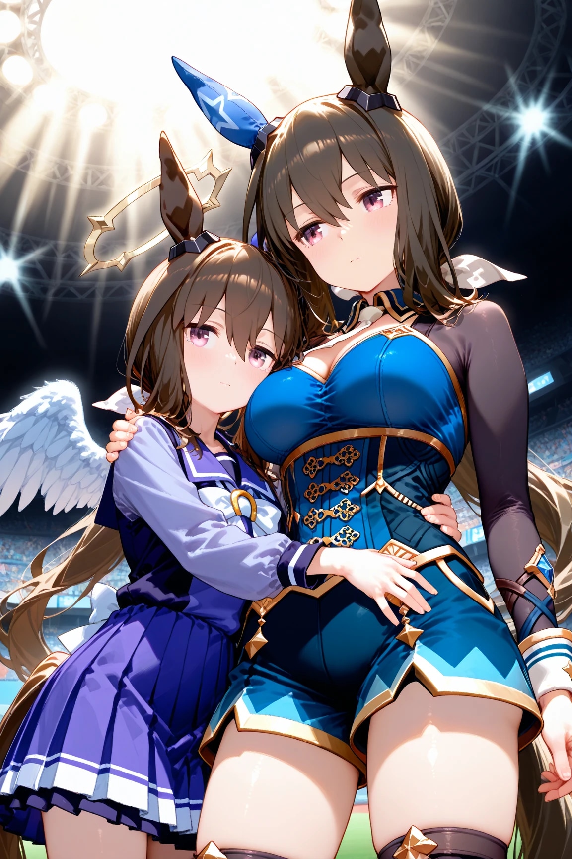 天から見つめる妹ちゃんがいる双子☆ | の人気AIイラスト・グラビア