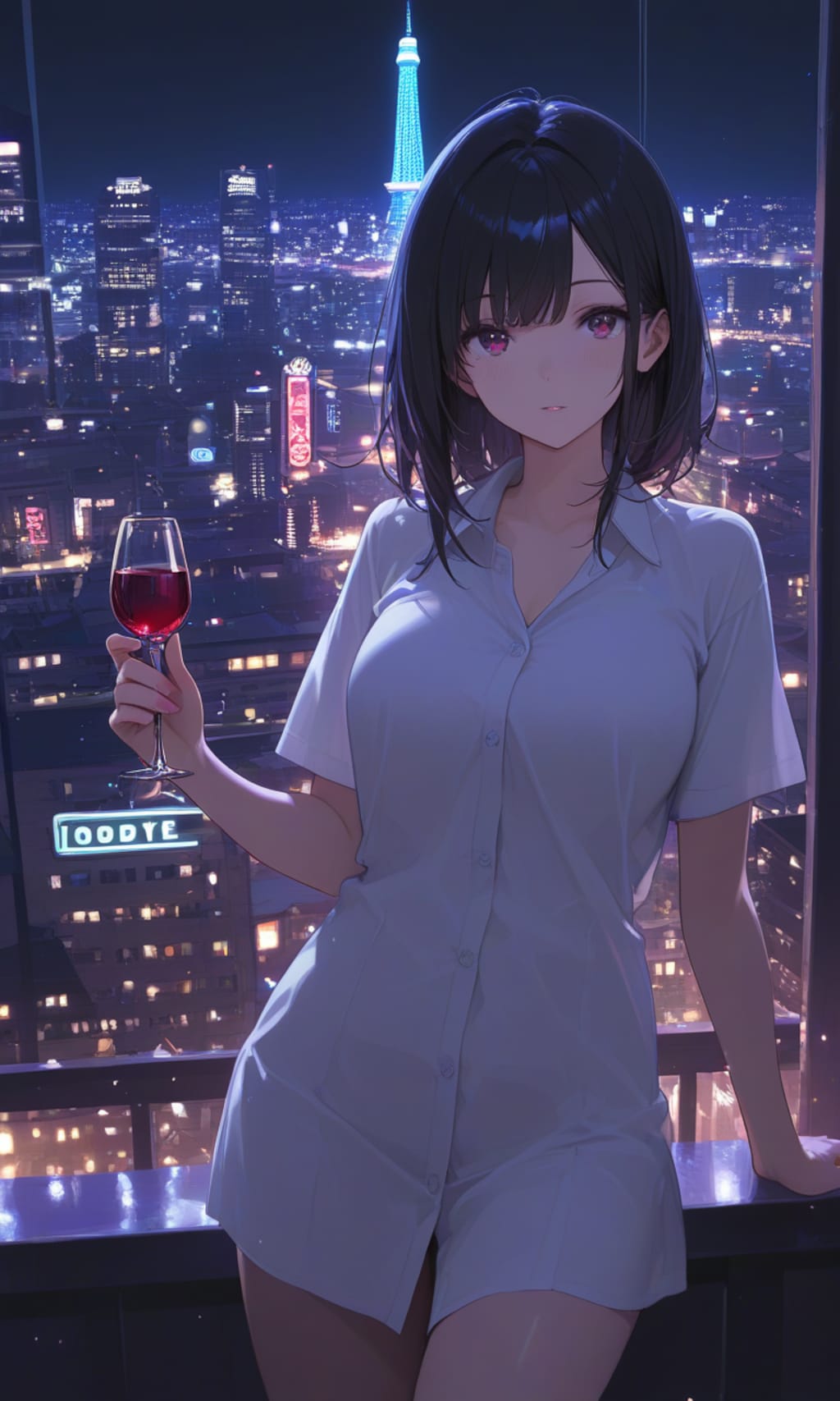 スカイツリーが見える夜