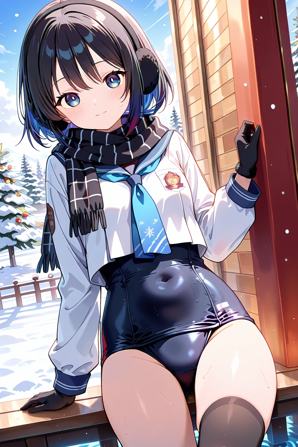 暑いので冬にしてみました