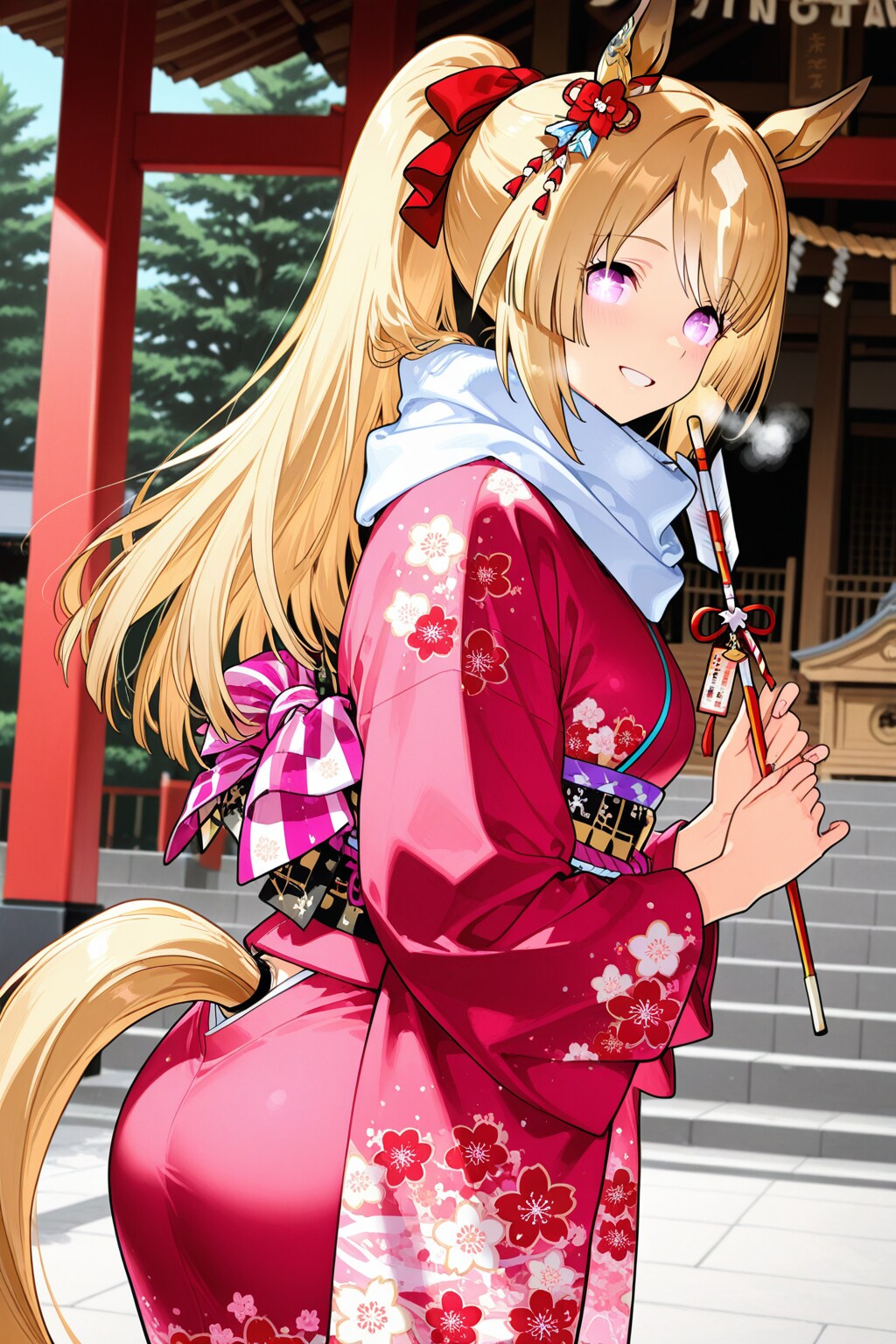 オリウマ娘と初詣　ウマ年なだけに