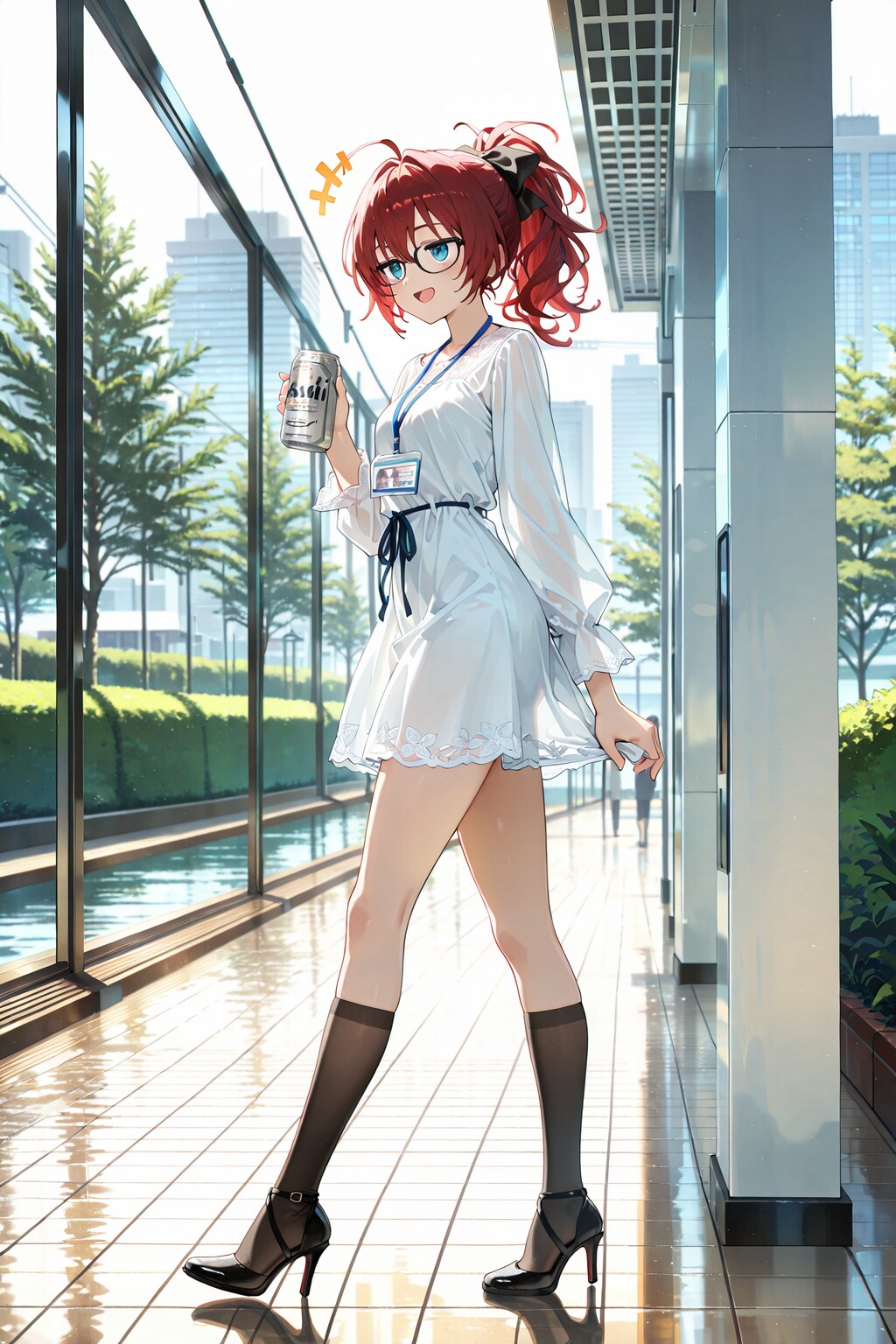 夏休み、起き抜けのジト目先生 Y731