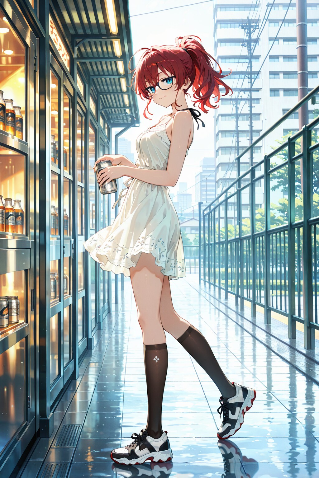 夏休み、起き抜けのジト目先生 Y731