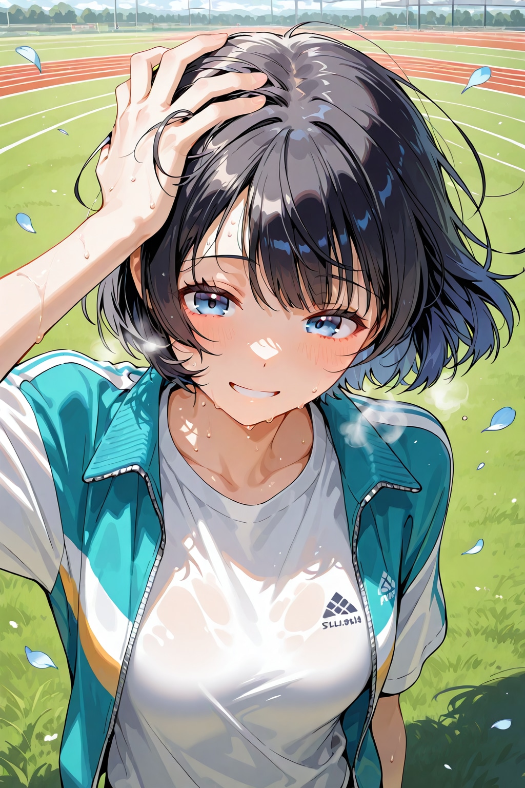 汗、一杯かきました!