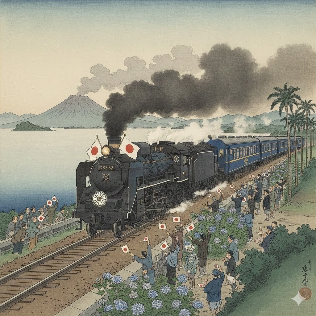 C5552お召し列車（鹿児島から宮﨑へ） | の人気AIイラスト・グラビア