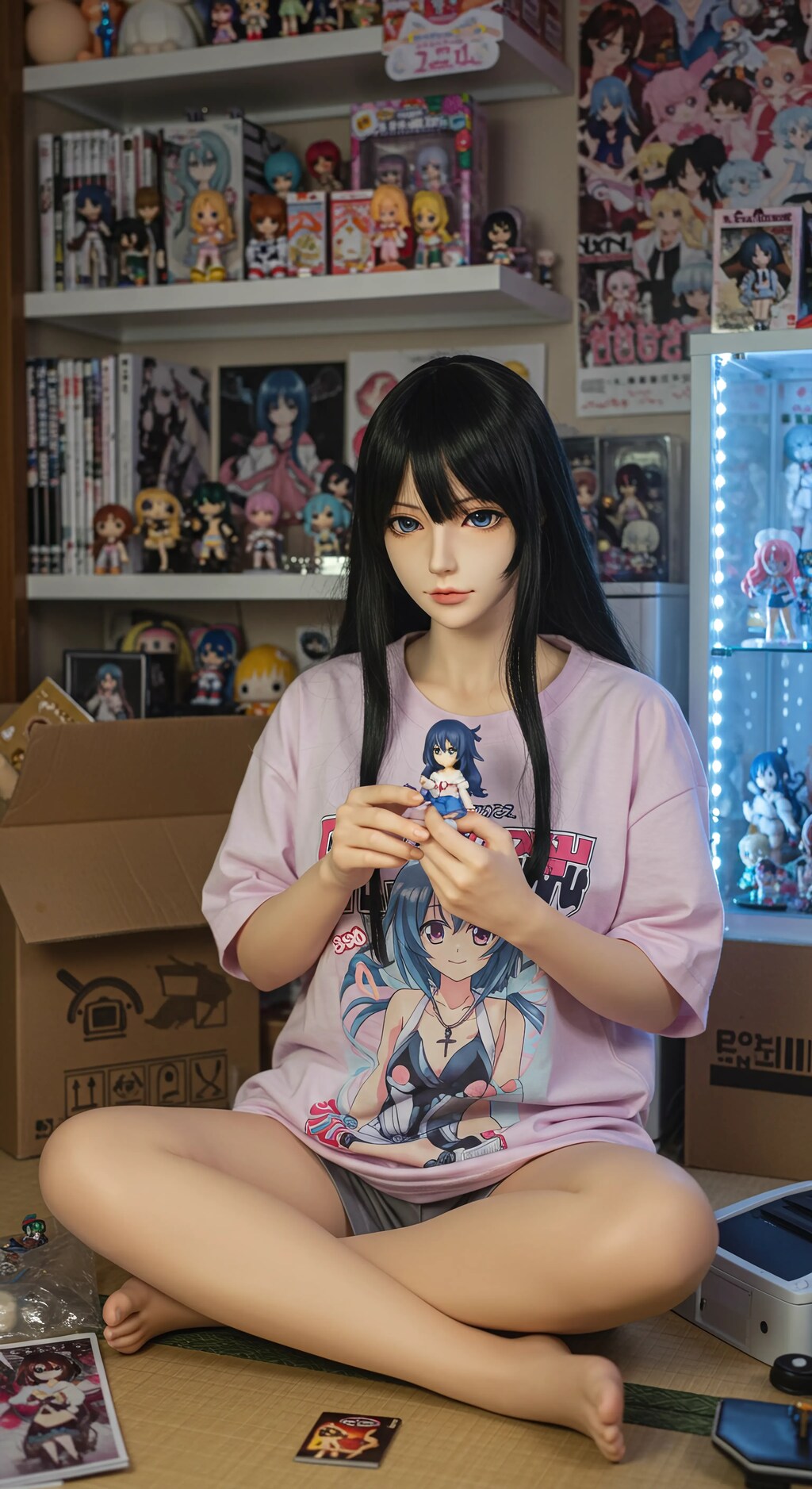 doll head of a anime girl