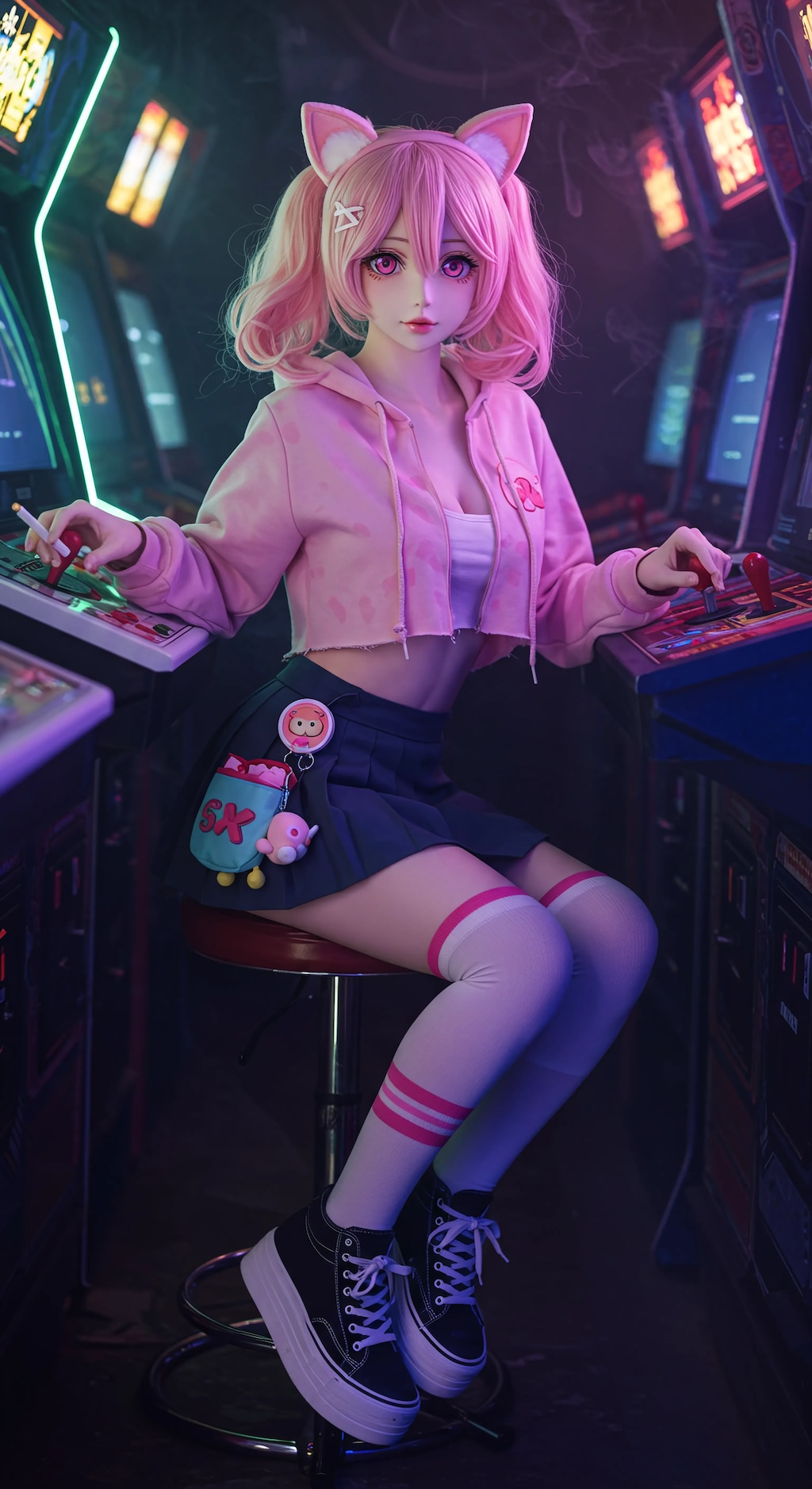 doll head of a anime girl