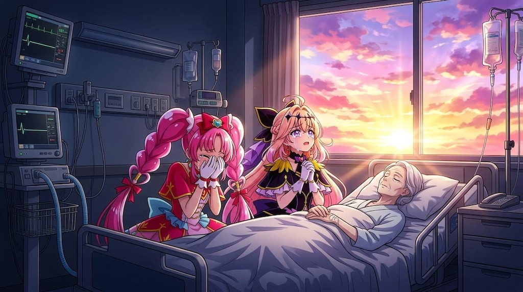 2人のプリキュア、死亡診断書を書いて号泣する