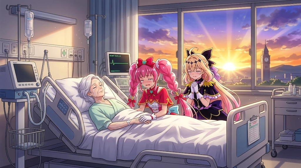 2人のプリキュア、死亡診断書を書いて号泣する