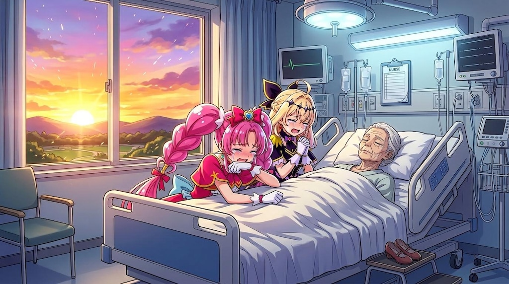 2人のプリキュア、死亡診断書を書いて号泣する