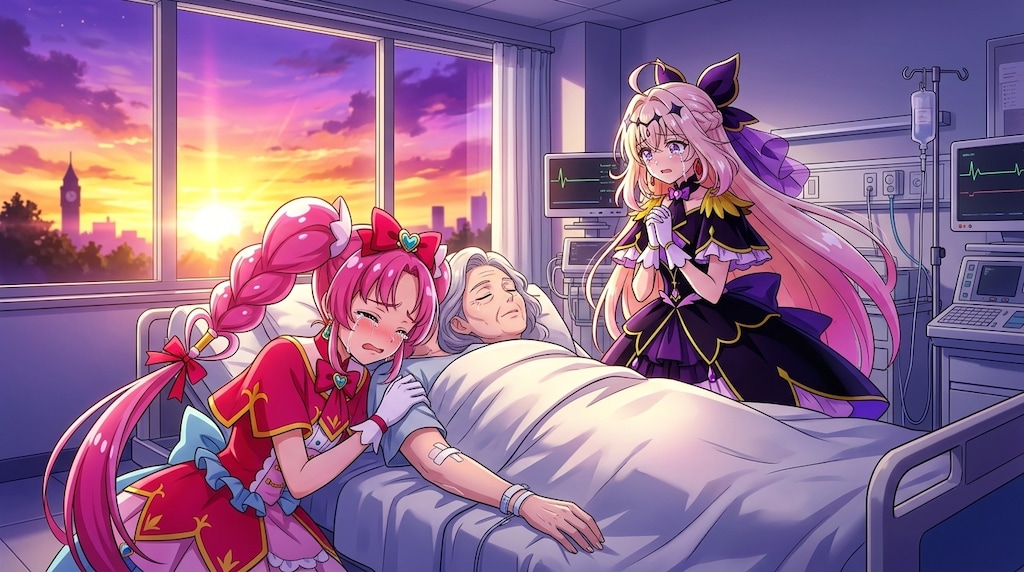 2人のプリキュア、死亡診断書を書いて号泣する