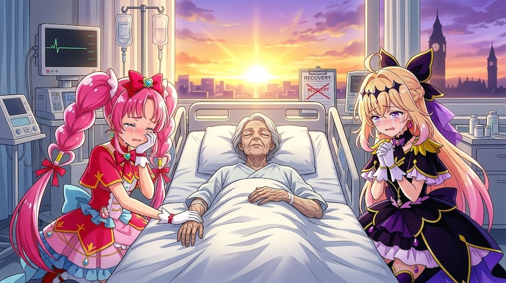 2人のプリキュア、死亡診断書を書いて号泣する