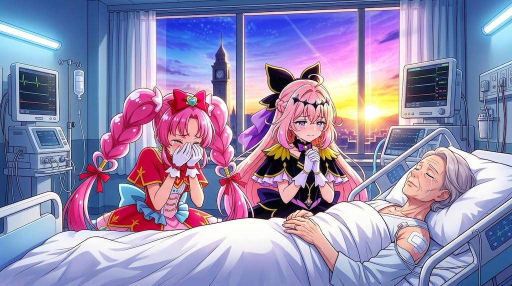 2人のプリキュア、死亡診断書を書いて号泣する