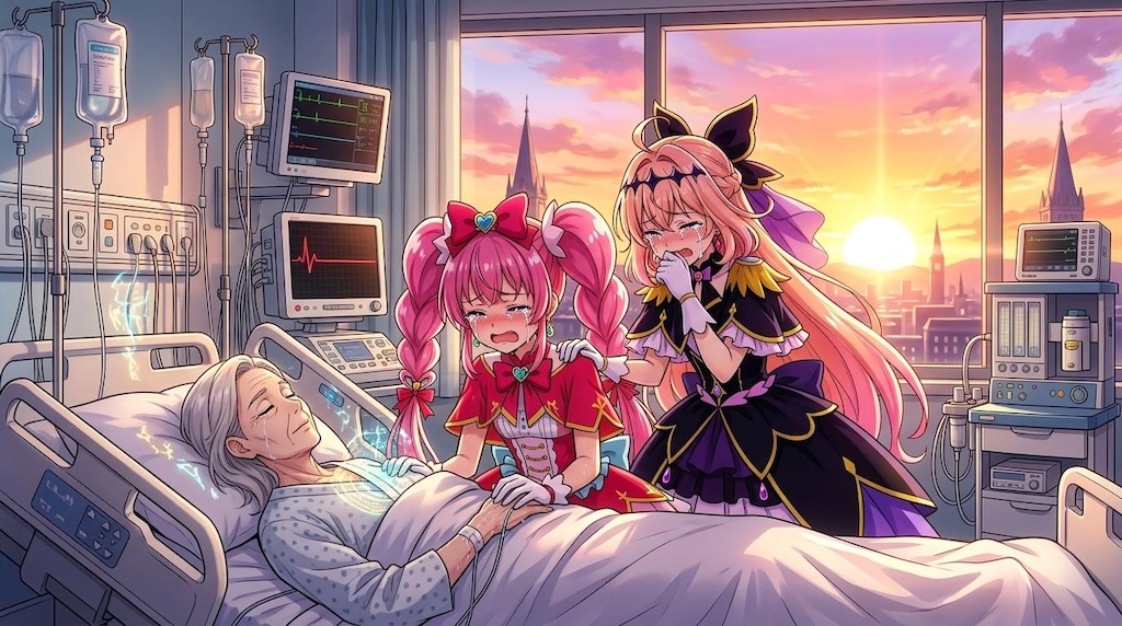 2人のプリキュア、死亡診断書を書いて号泣する