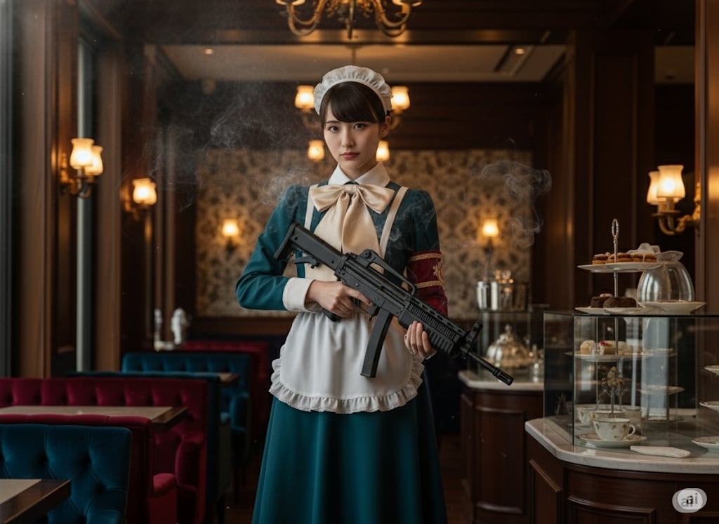 【試作】ロングスカートでの射撃シーン