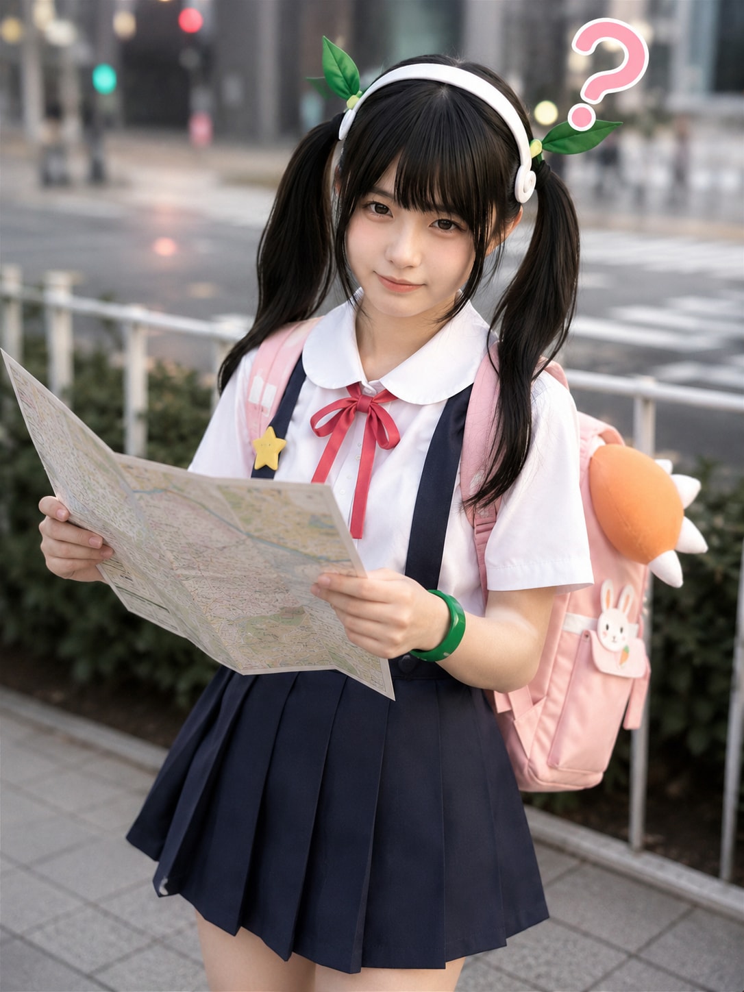 道に迷う少女