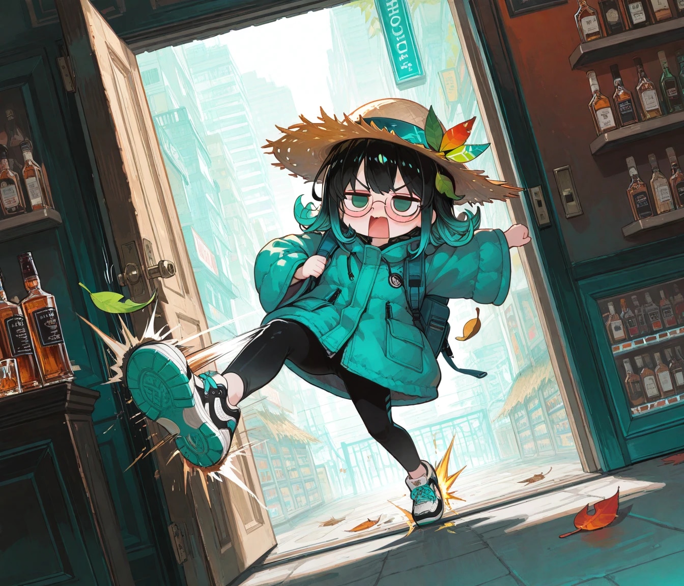 酒をきらしてえらいこっちゃな賽銭子