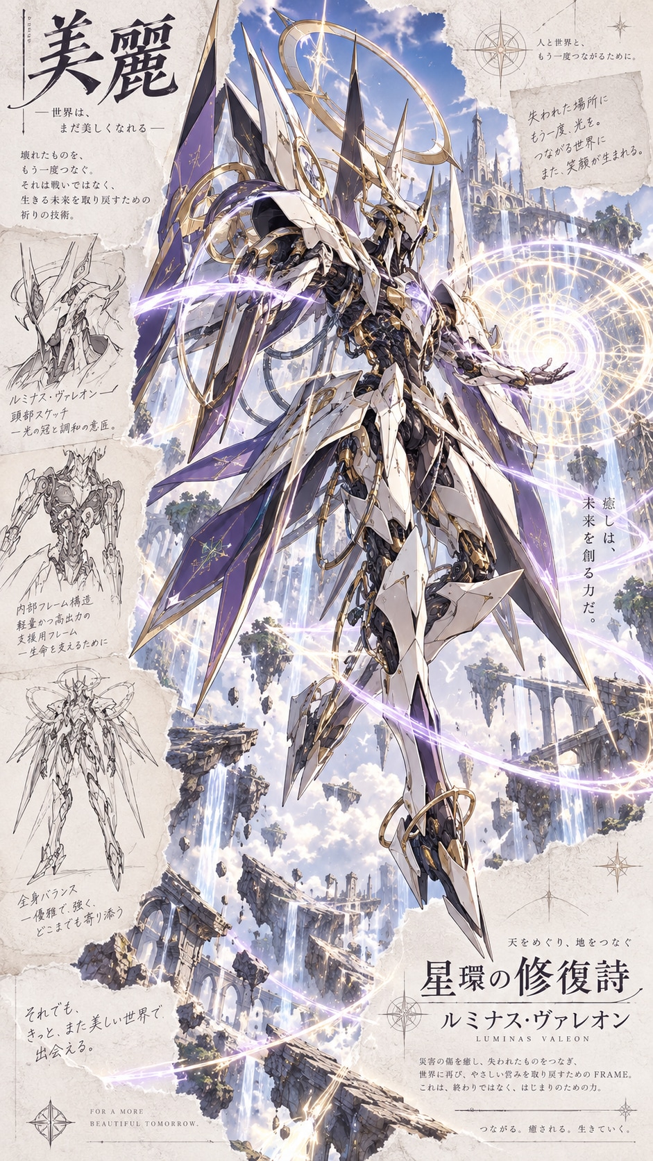Luminas Valeon — The Star Ring of Restoration  To mend what was broken. Not for the sake of battle, | の人気AIイラスト・グラビア