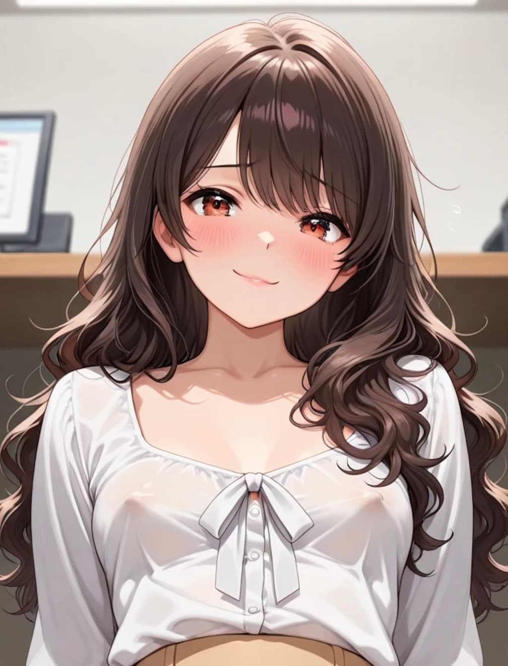 今日ノーブラなんです