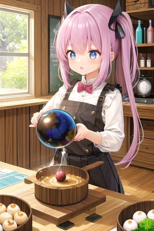 ○ートボールを作る女の子[ウートボール] | の人気AIイラスト・グラビア