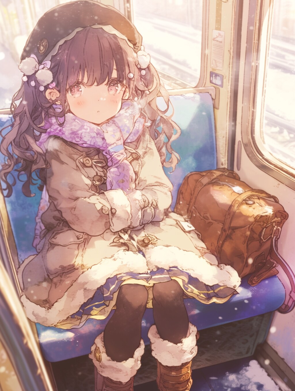 帰省中。