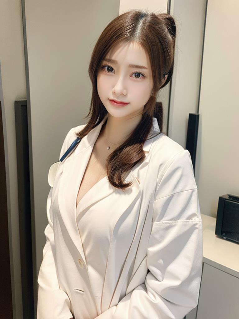 白衣のお姉さん