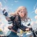 バイクの少女 3枚目