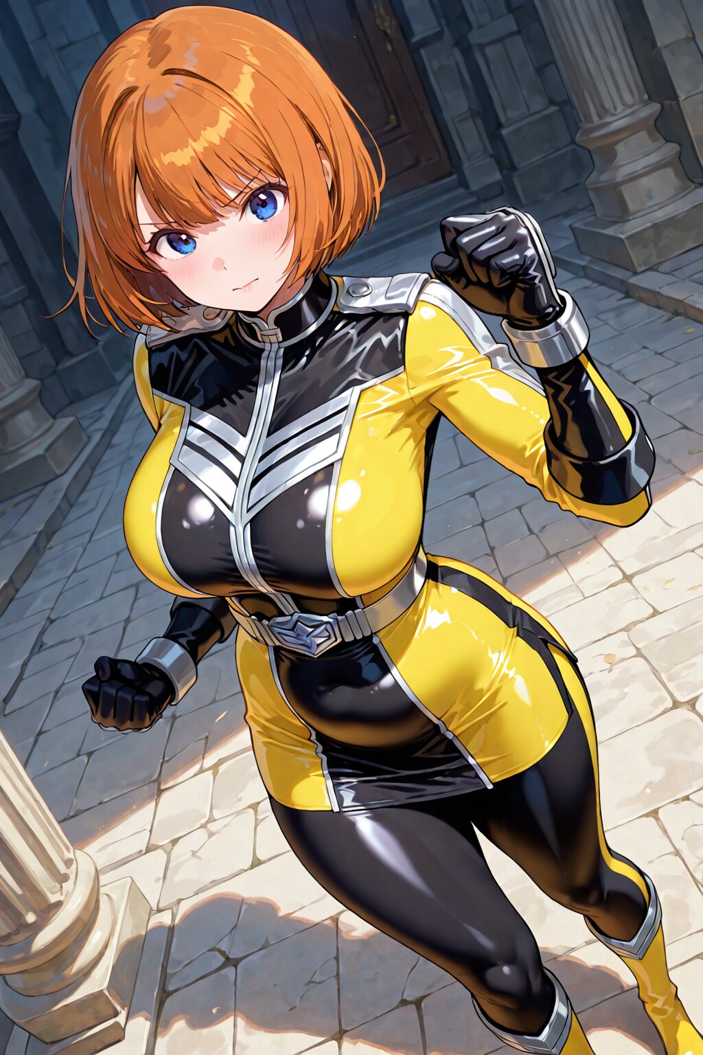 やや丸みのある黄色選手ちゃん