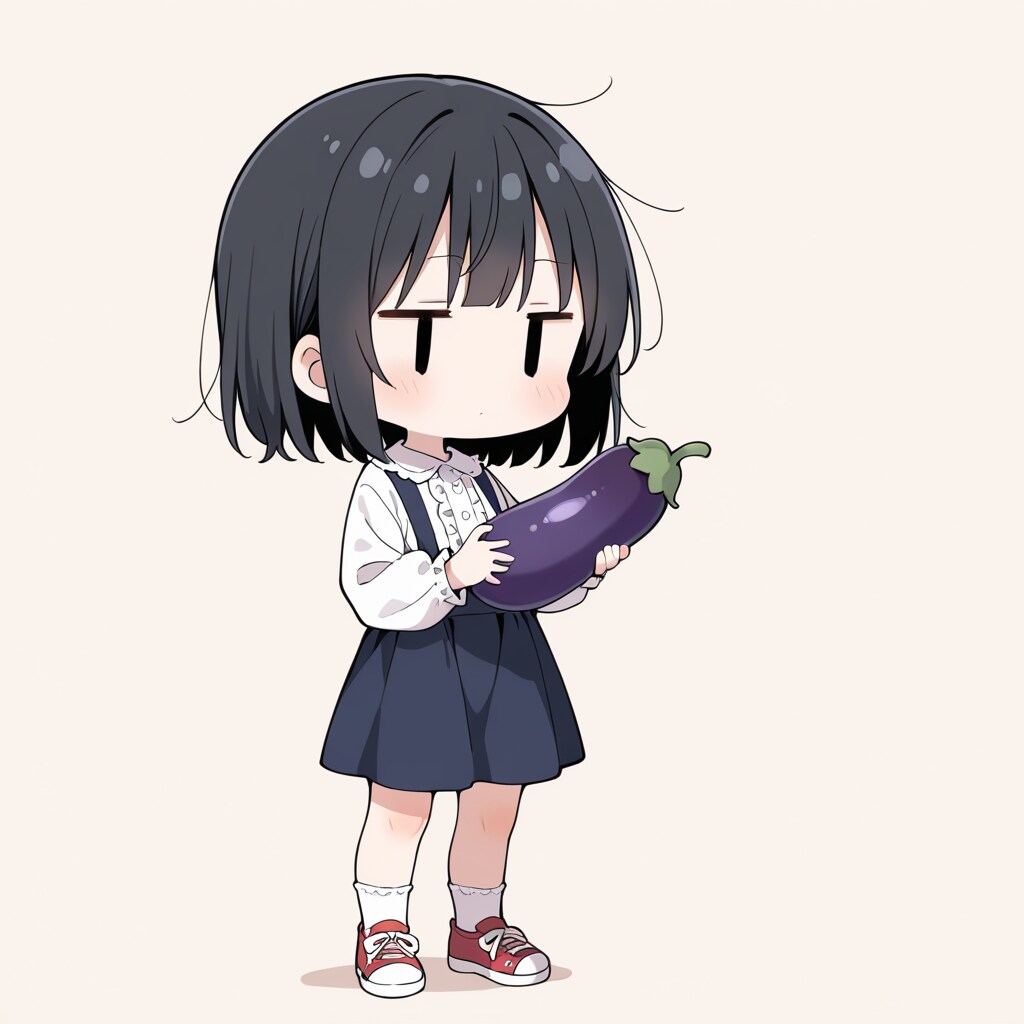 なすびを持ってみる | の人気AIイラスト・グラビア