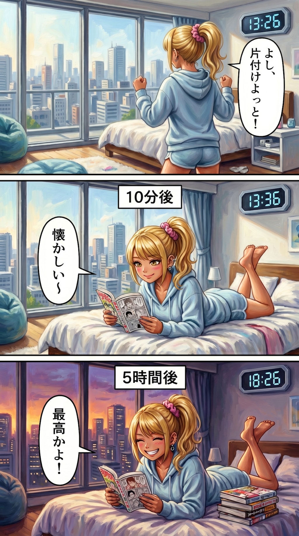 部屋の片付け