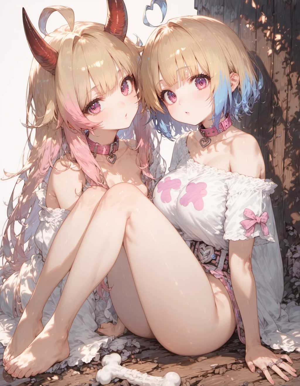 Twin Echoes in Pale Light