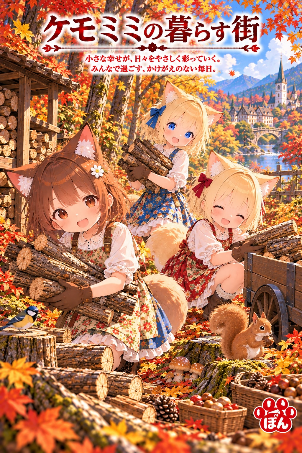 ケモミミの暮らす街 | の人気AIイラスト・グラビア