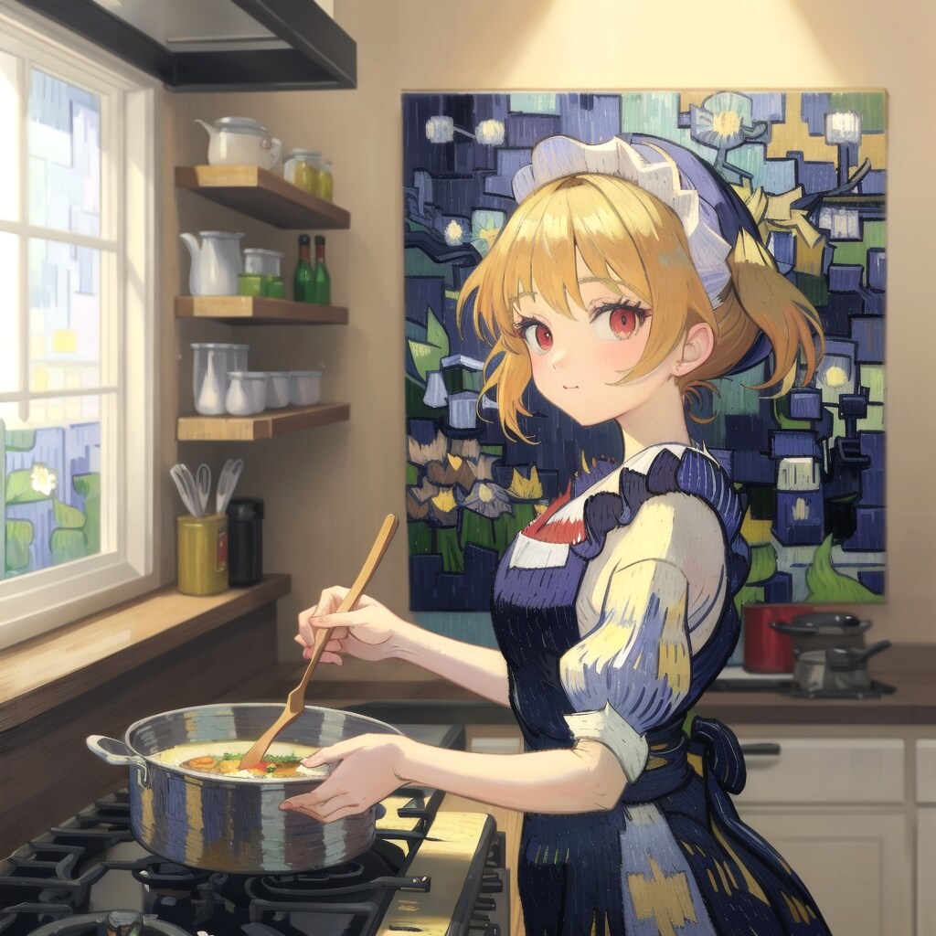 キッチンで料理中の店長 | の人気AIイラスト・グラビア