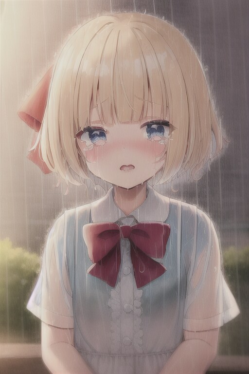 傘落としちゃった