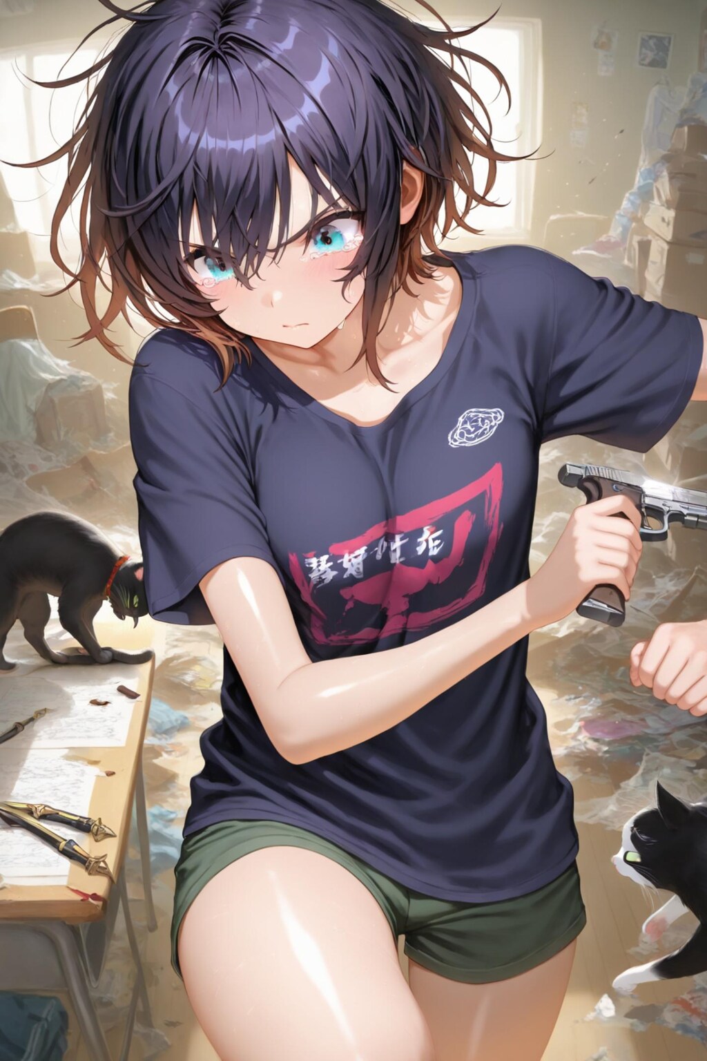 小説『止まぬ雨に向かって描け！』【ニャンノ世界】