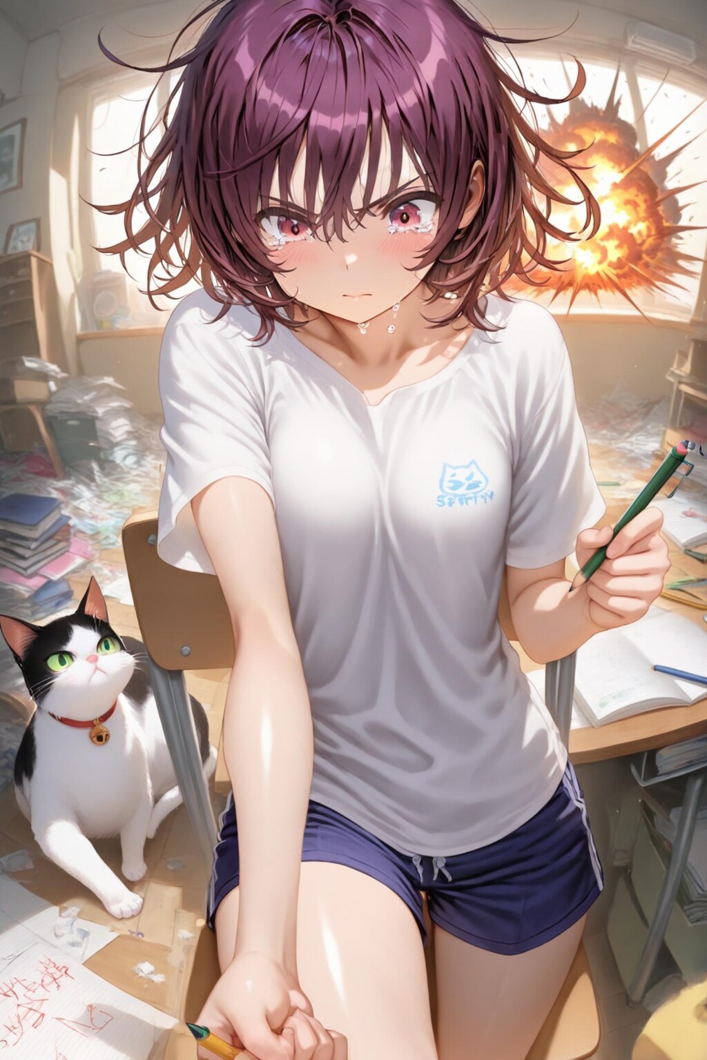 小説『止まぬ雨に向かって描け！』【ニャンノ世界】