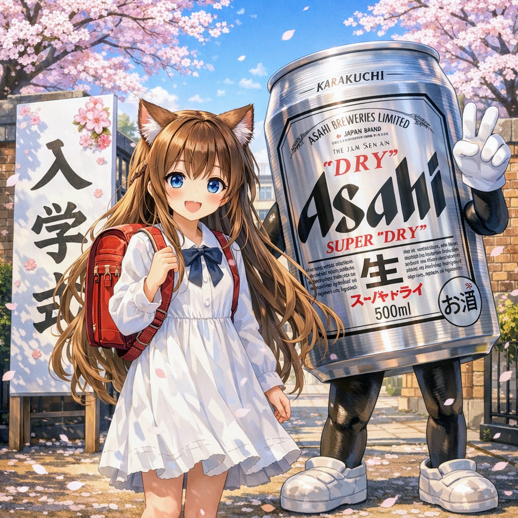 入学式の小さな女の子