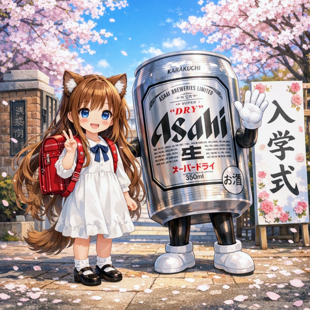 入学式の小さな女の子