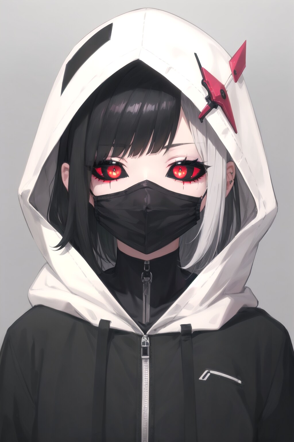 hooded mask girl 2