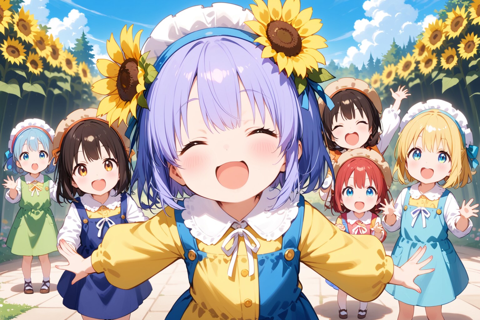 咲いたのは花？ それとも笑顔？ | の人気AIイラスト・グラビア