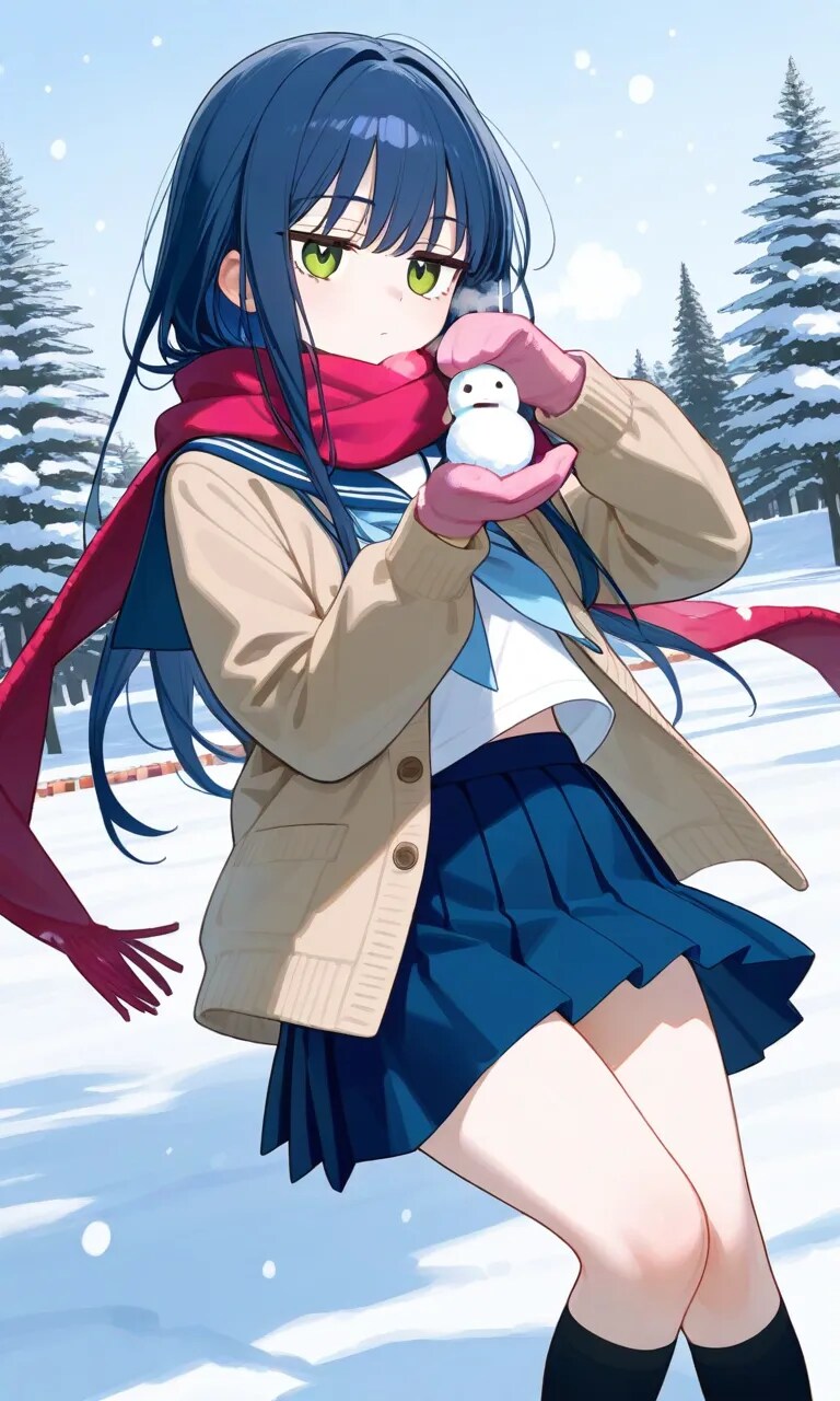 雪だるまできた