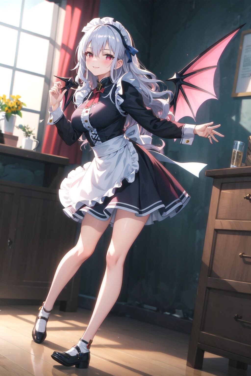 濃い赤で