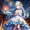砂浜で花火大会 6枚目