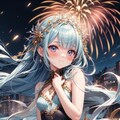 砂浜で花火大会 9枚目