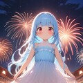 砂浜で花火大会 7枚目