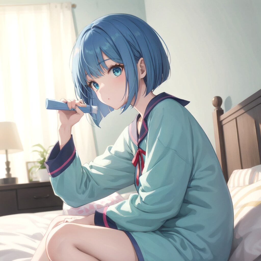 ミントグリーンのパジャマ