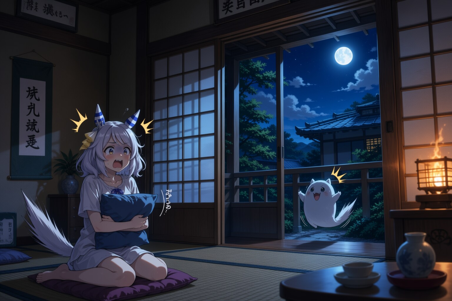 お化けにビックリする | の人気AIイラスト・グラビア